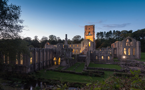 Fountains Abbey in Twilight