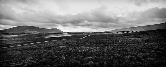 Ingleborough and the Ribble Head Viaduct