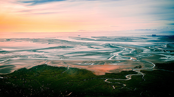 Morecambe Bay Aerial View