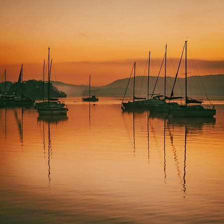 Boats at Cockshott Point, Windermere